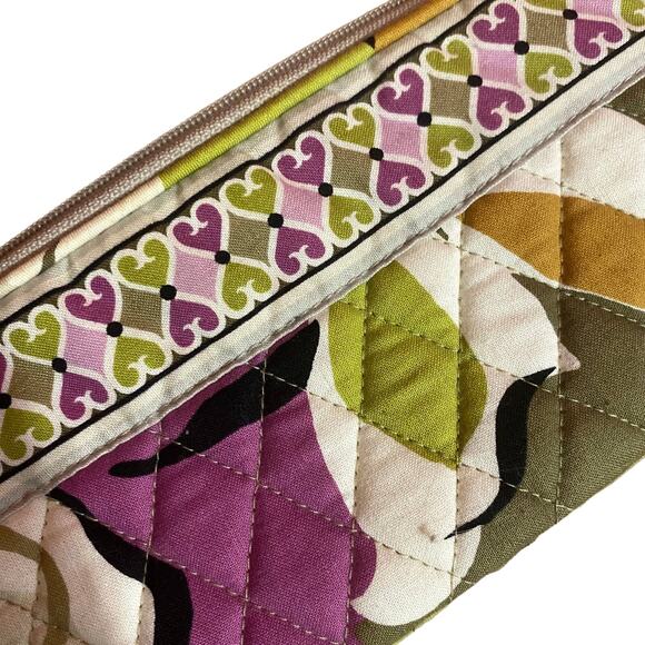 Vera Bradley Purple & Green Multicolor Colorful Portobello Zip Wristlet Women - Picture 7 of 8